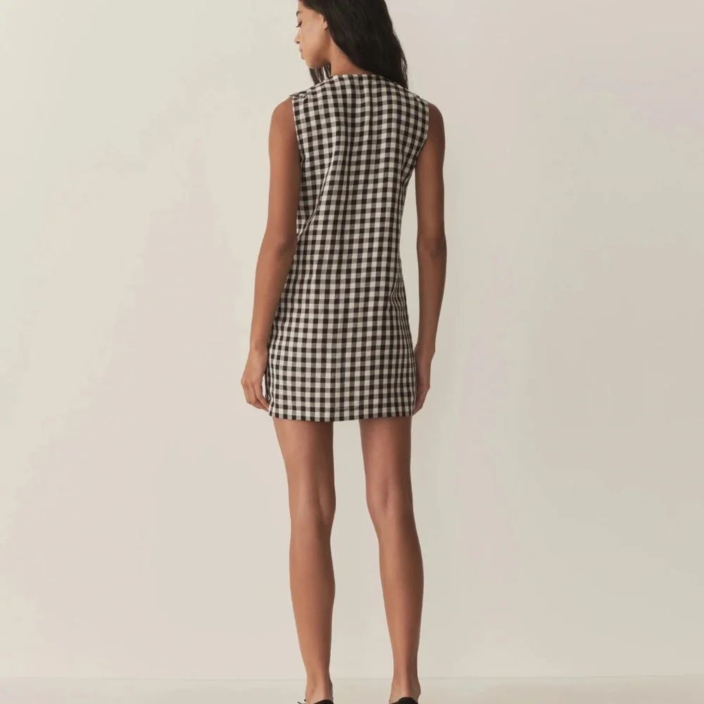 Doen CORALIE DRESS in BLACK MARILYN GINGHAM - Picture 6 of 6